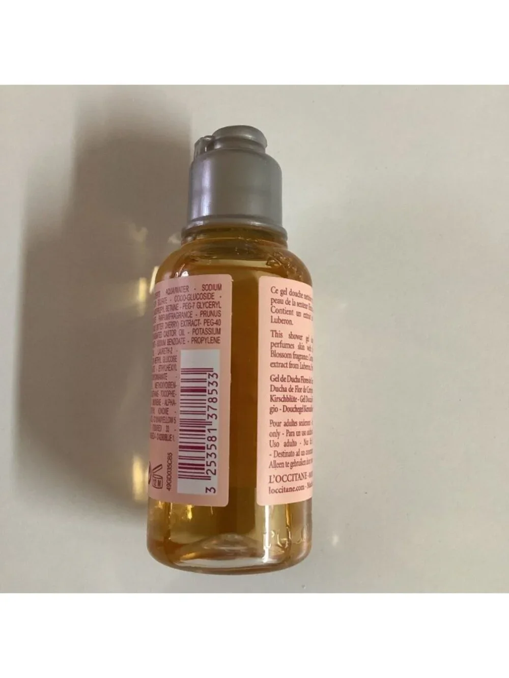 L'Occitane Cherry Blossom Bath & Shower Gel Travel Size 1.1 oz NEW